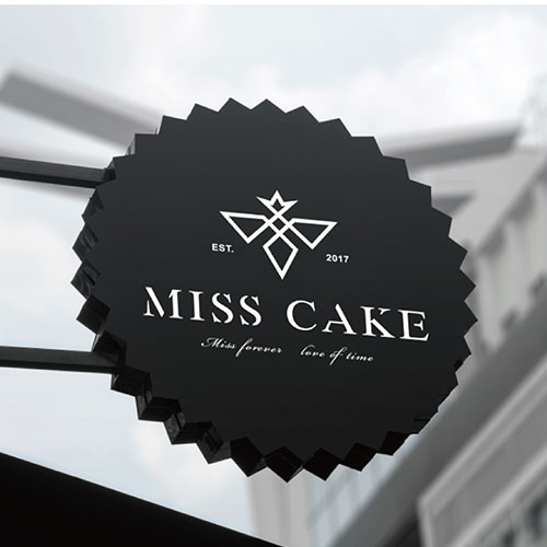 寧夏甜品品牌LOGO設計-寧夏MISS CAKE 品牌設計